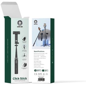 تصویر سه پایه و مونوپاد گرین لاین مدل Click Stick GNCLISTICKBK Green Lion Click Stick Selfie Stick