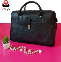 تصویر کیف چرم مدل اداری مگنتی، مردانه و زنانه leather bag