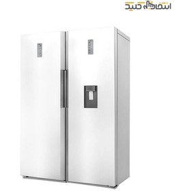 تصویر یخچال فریزر دوقلو دوو سری تویین 40 فوت مدل DLRF-2032 ا Daewoo twin series 40 ft twin Refrigerator freezer Model DLRF-2032GW Daewoo twin series 40 ft twin Refrigerator freezer Model DLRF-2032GW
