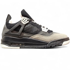 تصویر کفش بسکتبال نایک ایر جردن ۴ مشکی طوسی 