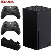 تصویر کنسول بازی مایکروسافت XBOX SERIES X | حافظه 1 ترابایت همراه با دسته اضافه + پایه شارژر XBOX SERIES X 1TB + 1 extra controller + charger