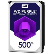 تصویر حافظه اچ دی دی اینترنال وسترن دیجیتال مدل بنفش ظرفیت 500 گیگابایت استوک Western Digital Purple 500GB Internal HDD Used