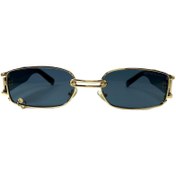 تصویر عینک آفتابی جنتل مانستر فلزی پرسینگ دار - طلایی مشکی 