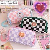 تصویر جامدادی شطرنجی دو زیپ مدل 11402 