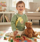 تصویر ست بلوز شلوار دورس دو نخ فول پنبه Baby Gap | طرح زرافه و ۴ قسطی - 35 