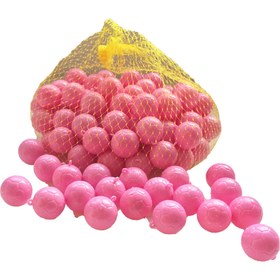 تصویر توپ قرعه کشی کوچک صورتی 100 عددی Pink mini Bingo ball