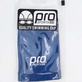 تصویر کلاه شنا پرو اسپورتز پارچه ای ضد آب سرمه ای Pro Sports 