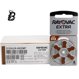 تصویر باتری سمعک ریواک اکسترا شماره 312 EXTRA RAYOVAC RAYOVAC EXTRA Hearing Aid Battery