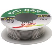 تصویر سیم لحیم سومو 0.8 میلیمتر 50 گرم مدل SOMO SM508 solder wire