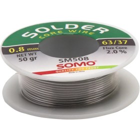 تصویر سیم لحیم سومو 0.8 میلیمتر 50 گرم مدل SOMO SM508 solder wire