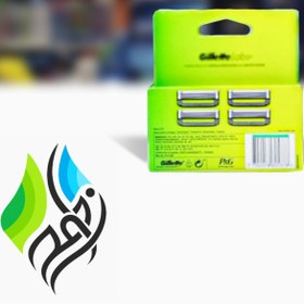 تصویر تیغ یدک ژلیت / Gillette Labs پک 4 عددی Gillette Labs Razor Blades Refill Cartridges 4 per pack