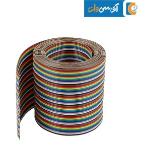 تصویر کابل فلت 64 رشته رنگی 