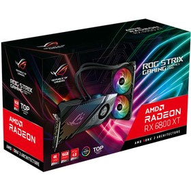 تصویر کارت گرافیک ایسوس مدل RX 6800XT asus ROG STRIX LC OC 16GB 