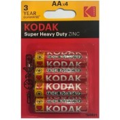 تصویر باتری قلمی کداک مدل Super Heavy Duty ZINC بسته 4 عددی 