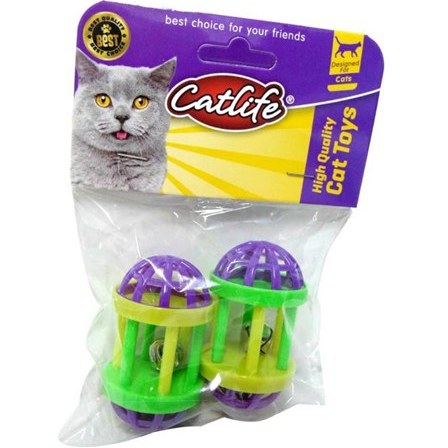 Cat deals toy bell