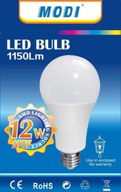 تصویر لامپ حبابی 12 وات مودی Moody bulb 12 watt