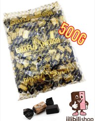 تصویر شکلات دو سر پیچ پریمیوم تلخ 83٪ ۵۰۰گرمی قافلانکوه 