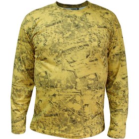 تصویر تیشرت آستین بلند مردانه طرح لی کد A1077 - خردلی / XXL 