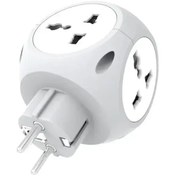 تصویر چندراهی برق گرین لاین مدل Multiport Travel Adapter GS-05 