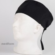 تصویر کلاه جراحی mediform مشکی ساده 