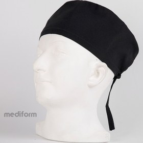 تصویر کلاه جراحی mediform مشکی ساده 