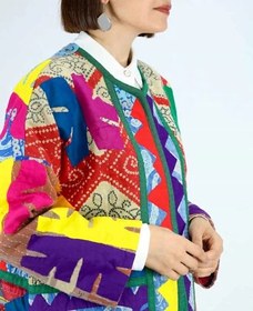 تصویر کت وینتیج تکه‌دوزی طرح ۳ 