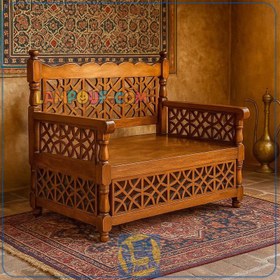 تصویر تخت سنتی دونفره TrK280 