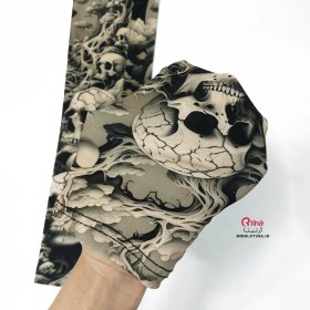 تصویر ساق دست طرح جمجمه پسرانه 