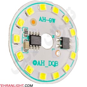 تصویر چیپ 9 وات برق مستقیم نور مهتابی AH 