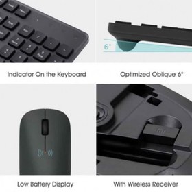 تصویر ماوس و کیبورد شیائومی مدل Mi Wireless Keyboard & Mouse Combo 