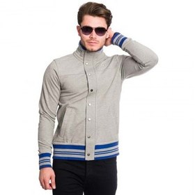 تصویر ژاکت مردانه طوسی آبی بنز 