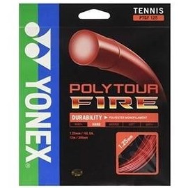 تصویر Yonex مردانه و زنانه Tennis Corker Poly Tour Fire 125 12 M Monofilaمردانهt PTF12 125km 