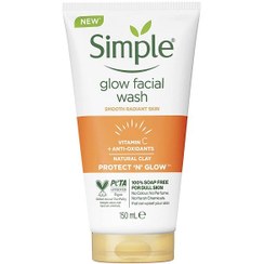 تصویر ژل شستشوی ویتامین C سیمپل ا Vitamin c glow facial wash Vitamin c glow facial wash