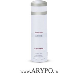 تصویر اسپری مردانه لالیک سفید جانوین مدل وایت (White) حجم 200 میل JOHNWIN White for man 200m