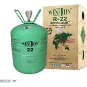 تصویر گاز R22 برند وسترون وزن 13.6 کیلوگرم خالص ا R22 westron 13.6 Kg R22 westron 13.6 Kg