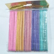 تصویر چوب بستنی رنگی ( بسته 50 عددی ) 