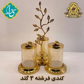 تصویر کندی فرشته3 گلد فلز آبکاری و بلور آبگزی ارسال از کارخانه بدون واسطه 