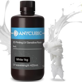 تصویر رزین استاندارد(Basic) Anycubic سفید 