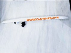 تصویر قاب بالای پلاک 207 دوربین دار قاب صندوق جای دوربین دار مشکی و سفید Strip rear door for peugeot 206 and 207