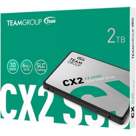 تصویر اس اس دی اینترنال تیم گروپ مدل CX2 ظرفیت 2 ترابایت TEAM GROUP SSD 2.5 INCH SATA3 CX2-2TB