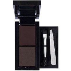 تصویر کیت سایه ابرو 2 رنگ فلورمار شماره 40 (Dark) Flomar Eyebrow Design Kit 40 (Dark)