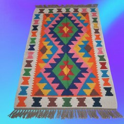 تصویر گلیم دستبافت پشمی کدA13 