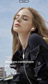 تصویر هندزفری سیم دار برند تونک مدل U312 Tonek HIFI EARPHONE Galaxy Series Model U312