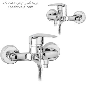 تصویر شیر حمام قهرمان مدل زوبین Ghahraman Bath Faucet Chrome Zobin Model