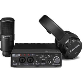 تصویر پک کارت صدا و میکروفون و هدفون اشتنبرگ مدل UR22C Recording Pack 