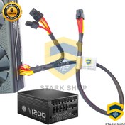 تصویر کابل 8 پین گرافیک پاور V1200W کولرمستر Platinum CoolerMaster 