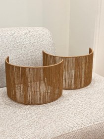 تصویر دیوارکوب رافیا - مشکی 