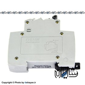 تصویر فیوز مینیاتوری تیپ C دنا الکتریک تکفاز 16A Miniature Circuit Breaker 16A Dena electric