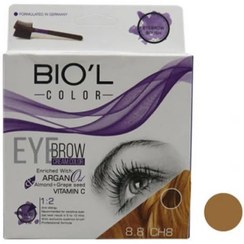 تصویر کیت رنگ ابرو بیول Biol بلوند شکلاتی روشن -8.8 (CH8) 