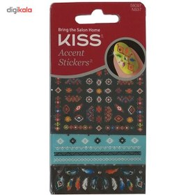 تصویر برچسب ناخن کيس مدل Kazam ا Kiss Nail Sticker Kazam Nail Art Stud Kiss Nail Sticker Kazam Nail Art Stud